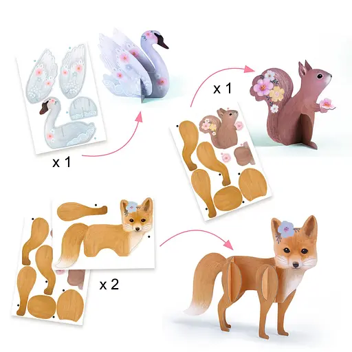 Набір для творчості Djeco Лисичка та друзі (DJ09329) - фото 5
