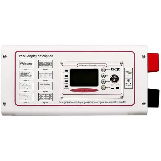 Источник бесперебойного питания GXQC UPS 1500W/ 4500W DC 24V AC 220V чистая синусоида - фото 6