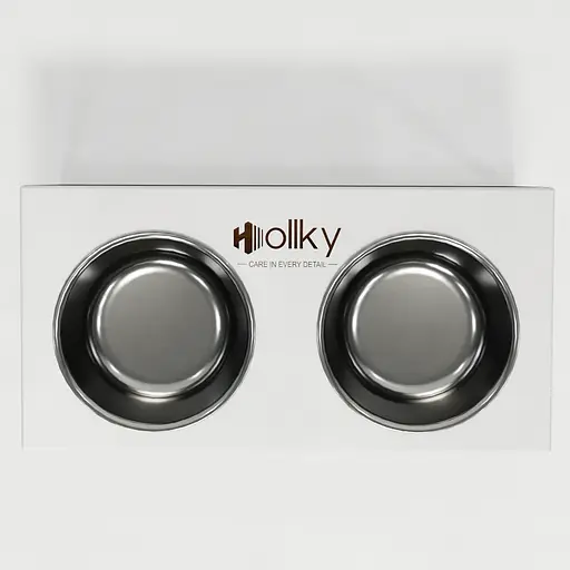 Hollky Base L — миски на підставці для середніх і великих собак (2 × 0,95 л, висота 20 см) - фото 4