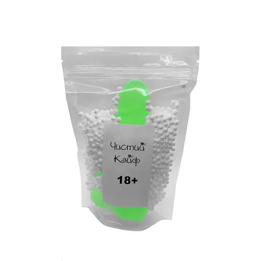 Крафтове мило-член із присоскою Чистий Кайф Green Size M - фото 4