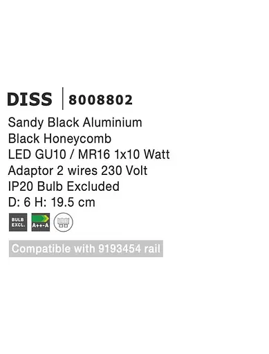 Трековий прожектор Nova Luce DISS 8008802 - фото 4