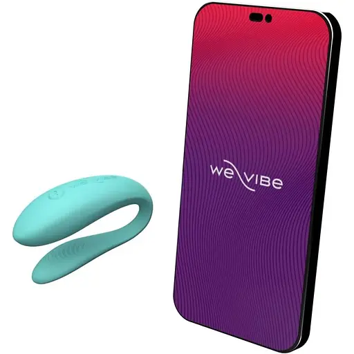 Смарт-вібратор для пар We-Vibe Sync Lite Aqua - фото 2