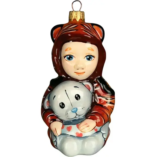 Ялинкова прикраса Різдвяні історії Малюк в кігурумі скло (4820001045239)