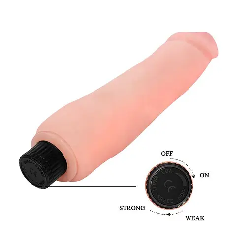 Вібратор Baile Mutlispeed Flexible Vibrator 23.5 см тілесний - фото 5