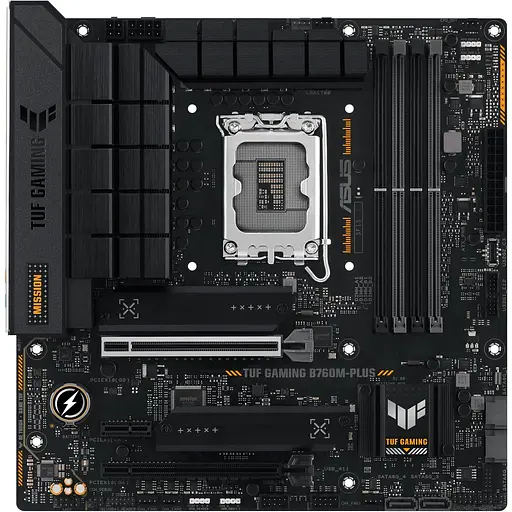Материнская плата ASUS TUF GAMING B760M-PLUS (TUF GAMING B760M-PLUS) (Socket 1700, Intel B760, Micro-ATX) - фото 1