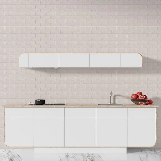 3D панель самоклеящаяся 700х770х5мм кирпич Белый (001-5) SW-00000029 - фото 5