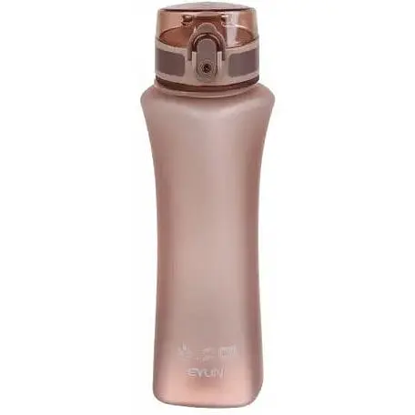 Пляшка для води LaPrida коиричнева матова 600 мл замок на кришці (67-3219)