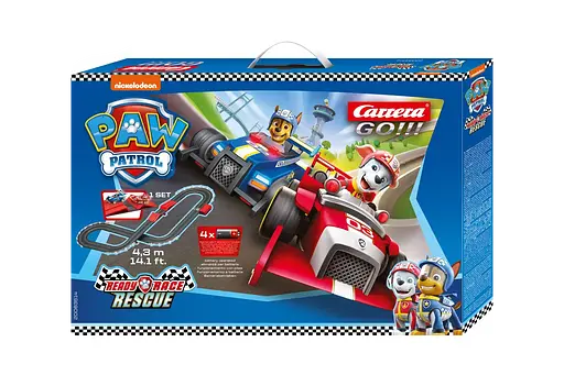 Гончная трасса детская Carrera GO!!! «Щенячий Патруль - на батарейках (4,3 м) с трамплином