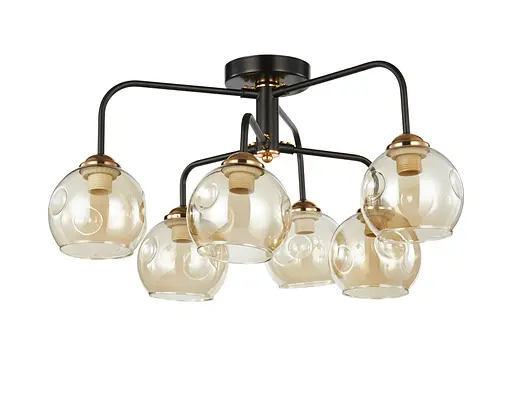 Люстра декоративная INTEREES V 70269-3+3 BK+FG