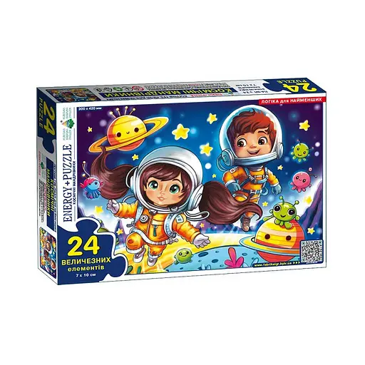 Дитяча гра-пазл "Космічні мандрівники" Енергія Плюс 188410, 24 елементи - фото 1