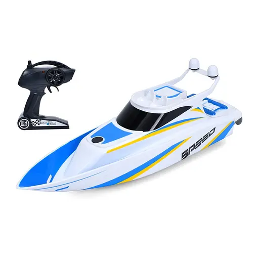 Катер на радіокеруванні, 2.4G, акумулятор, 35 см, світло, USB-зарядка, 40x19x17 см (В асортименті) 3321