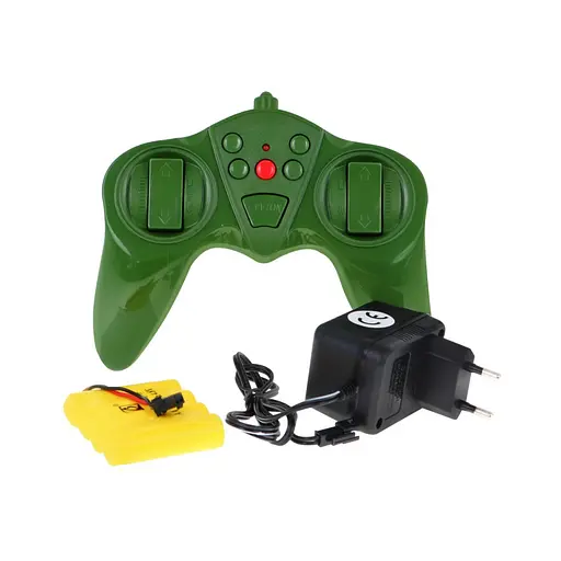 Танк Ramiz на дистанційному керуванні для дітей 3+ інтерактивні ефекти + постріл + пульт зелений 9993 - фото 7