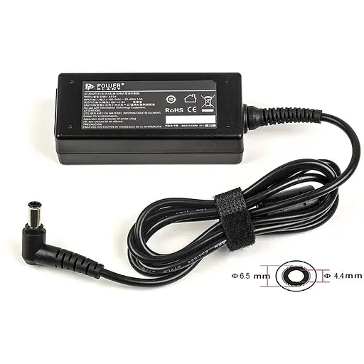 Блок живлення для ноутбуків PowerPlant LG 220V, 19V 25W 1.3A (6.5*4.4) with pin