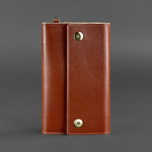 Кожаный клатч-органайзер (Тревел-Кейс) 5.0 светло-коричневый - фото 7