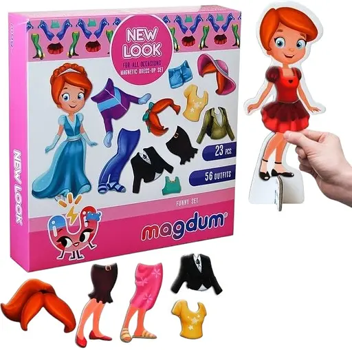 Набір магнітів Magdum "Лялька з одягом New look" ML4031-14 EN