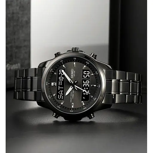 Мужские тактические часы Skmei Columb (Черные) - фото 2