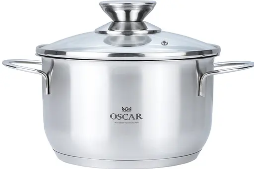Кастрюля Oscar Galant нержавеющая сталь 3.4 л с крышкой 20 см (OSR-2004-20) - фото 2