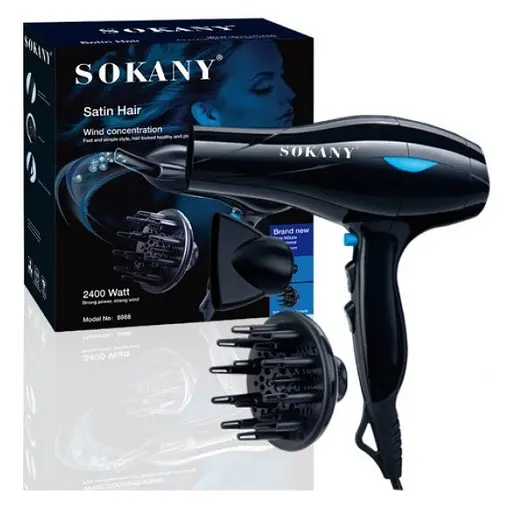 Профессиональный фен для волос Sokany 5988 - фото 4