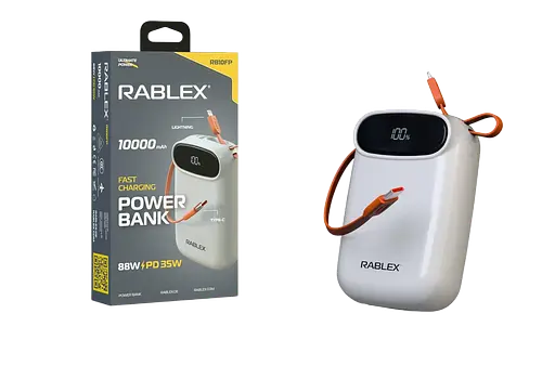 Power Bank Rablex RB10FP 10000mAh Fast charging 88W/PD35W - фото 1