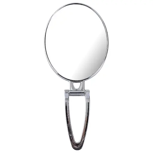 Дзеркало косметичне Salon Professional настільне 6 дюймів для щоденного макіяжу овальне сріблясте - фото 1