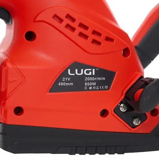 Кусторез электрический аккумуляторный Lugi 650 Вт красный по уходу за кустами растениями садом деревьями LUGIR - фото 2