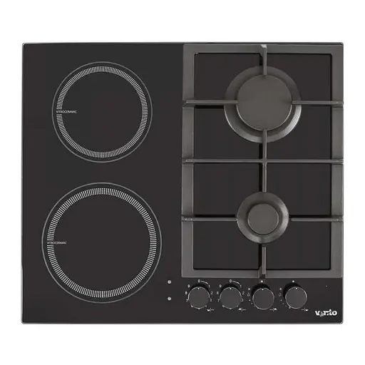 Варочная поверхность Ventolux HG622 B9G CS (BK) комбинированная - фото 1
