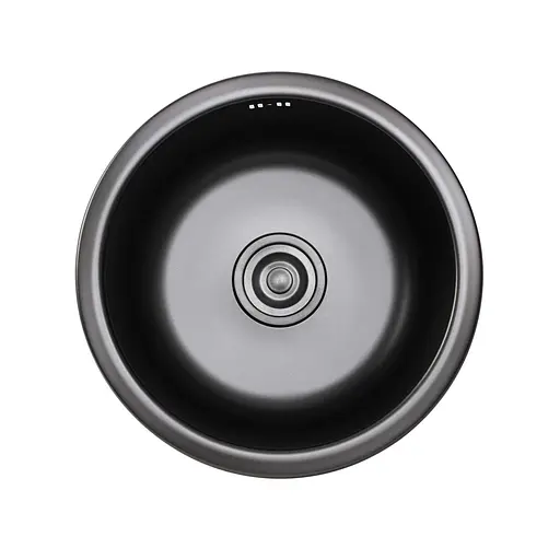 Кухонная мойка Germece Handmade PVD черная D420 / 220, Черный - фото 1