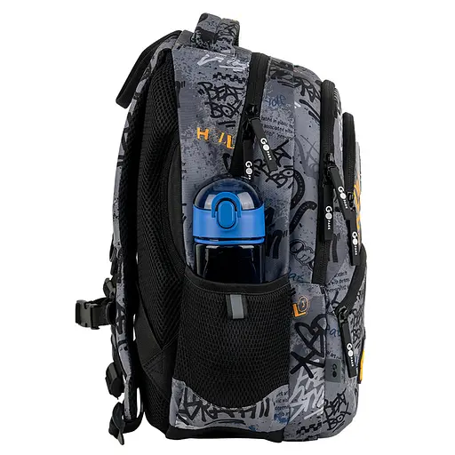 Рюкзак GoPack Education 175M-5 Free Style Сіро-чорний (GO26-175M-5) - фото 5