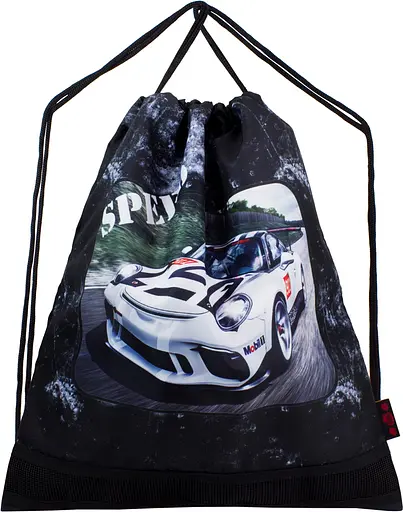 Мешок для обуви Delune Машина для мальчика 43х40 см Черный (S-155)