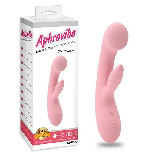 Вібратор-кролик Aphrovibe The Unicorn 21.5 см світло-рожевий - фото 3