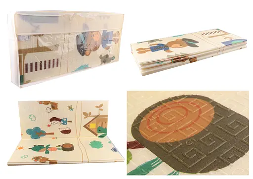 2-х сторонній ігровий килимок (ТЕРМО) EVA, 180x200x0.8 см, у сумці, D-70804 - фото 3