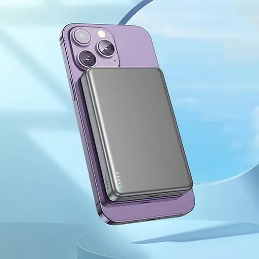 Магнитный аккумулятор - беспроводное зарядное Hoco Q26A Joy 10000 мАч PD20W magnetic - фото 6