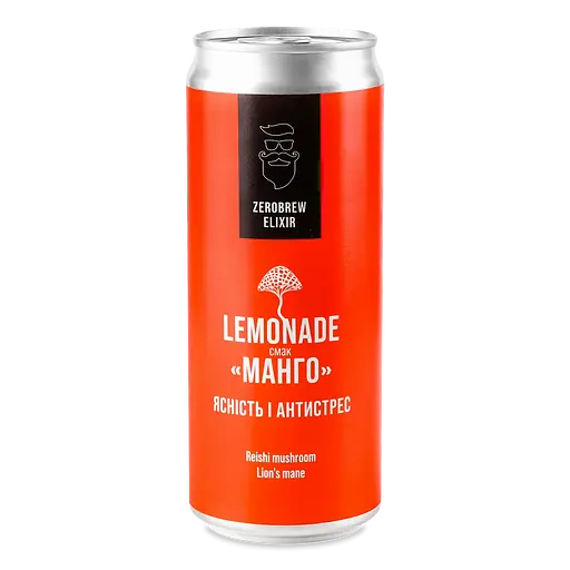 Напиток адаптогенный Beermaster Brewery Zerobrew Манго среднегазированный 0.33 л