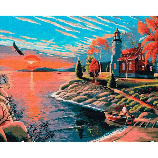 Картина по номерам Живописное утро Brushme 40x50 см разноцветная 000277131