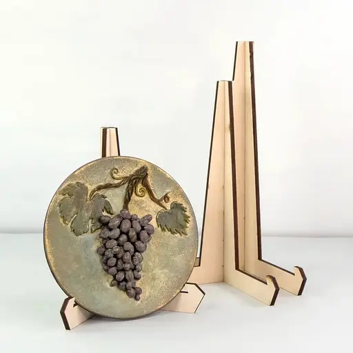 Мольберт-підставка (під картину/тарілку) ROSA Studio настільний А5 сувенірний 20х10х27см фанера  - фото 3