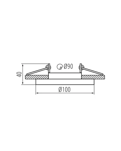 Кольцо точечного светильника Kanlux 38362 ARET 1x10W IP20 черное - фото 3