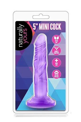 Фалоімітатор Naturally Yours 5 Mini Cock 14.6 см фіолетовий - фото 2