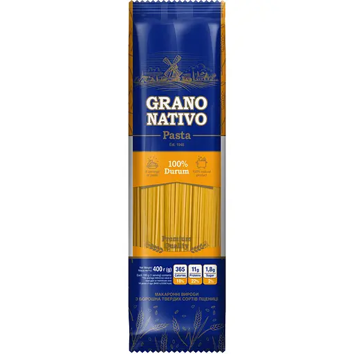Спагетти Grano Nativo (durum) 400 г