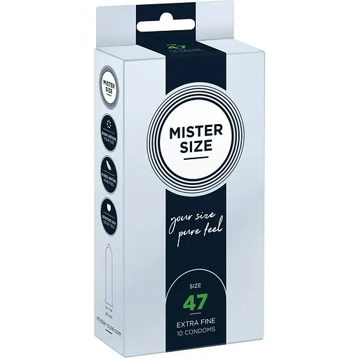 Презервативи Mister Size - Pure feel - 47 (10 condoms)