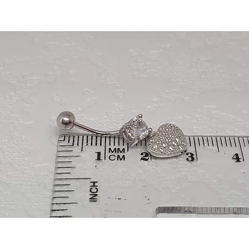 Серебряная серьга для пирсинга пупка Umax. 7001U - фото 4