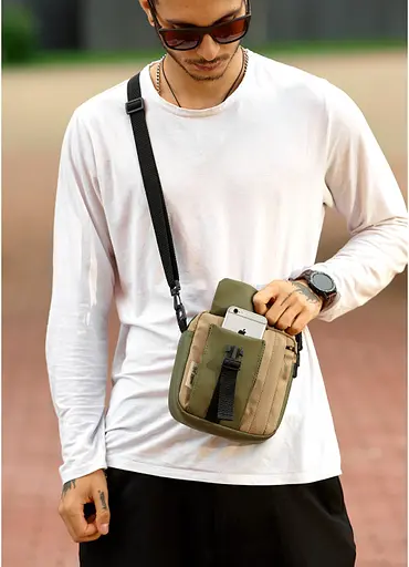 Сумка чоловіча Sambag 17х17х6 см sum0023609 - фото 15