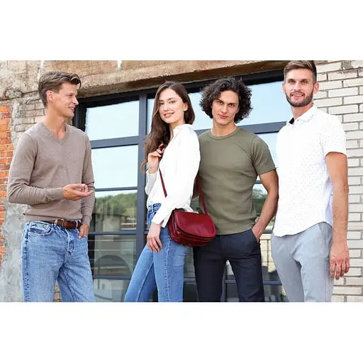 Кожаная женская сумка кросс-боди Time Resistance 25х18х9 см sum0026312 - фото 9