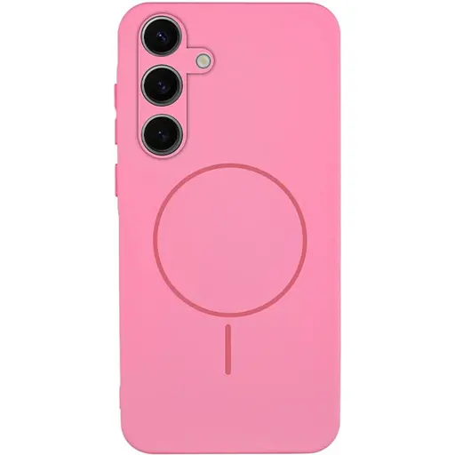 Чохол Lakshmi Silicone Cover Full Camera AA with MagFit для Samsung Galaxy S24+ Рожевий/Light pink