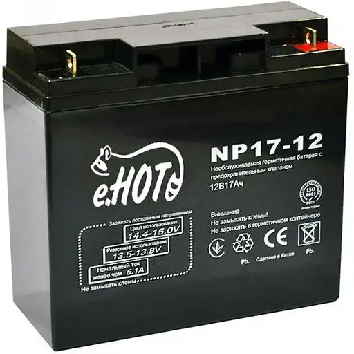 Аккумулятор Enot AGM 12V (12V/17Ah/204Wh) (NP17.0-12) [154028] - фото 1