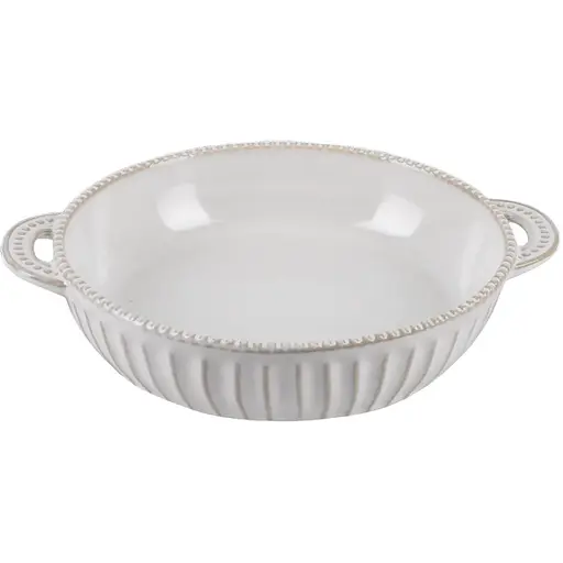 Форма для запекания Limited Edition Allegra Biege круглая каменная керамика 25.5x21x5.5 см (GJH012-25-2-129)