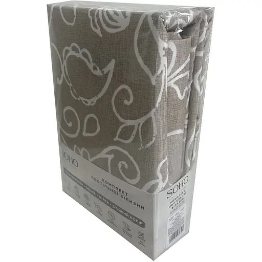 Комплект постельного белья Soho Полуторный 150 x 200 см Flover Beige (PATTERN 6-S) - фото 3