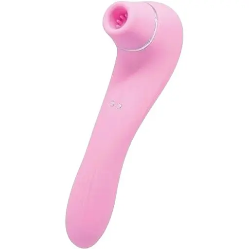 Вакуумный стимулятор с вибрацией Wooomy Smoooch Pink Clitoral Suction & Vibration 10х2 режимов