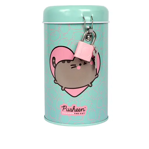 Скарбничка кругла Yes Pusheen 13х7,6 см металева (708579)