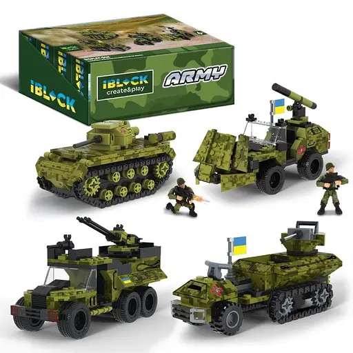 Конструктор IBLOCK Армия, PL-921-427, 154-237 деталей, (В ассортименте) - фото 5
