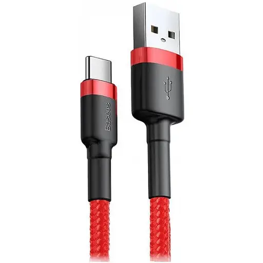 Кабель заряджання Baseus Cafule Cable Type-C 2 A 2 м червоний (CATKLF-C09) - фото 1